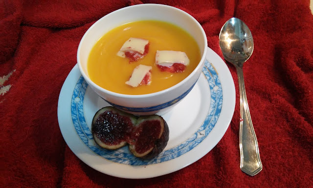 Crema De Calabaza Con Higos
