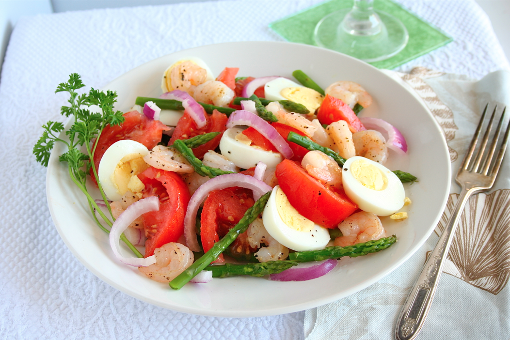 Mama Grubbs Grub Asparagus Shrimp Salad