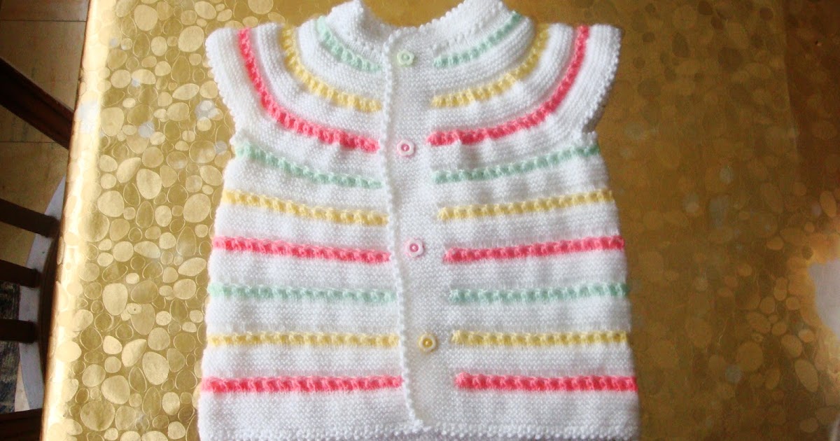 ACER ÖRGÜ PASTA BEBEK YELEK MODELİ