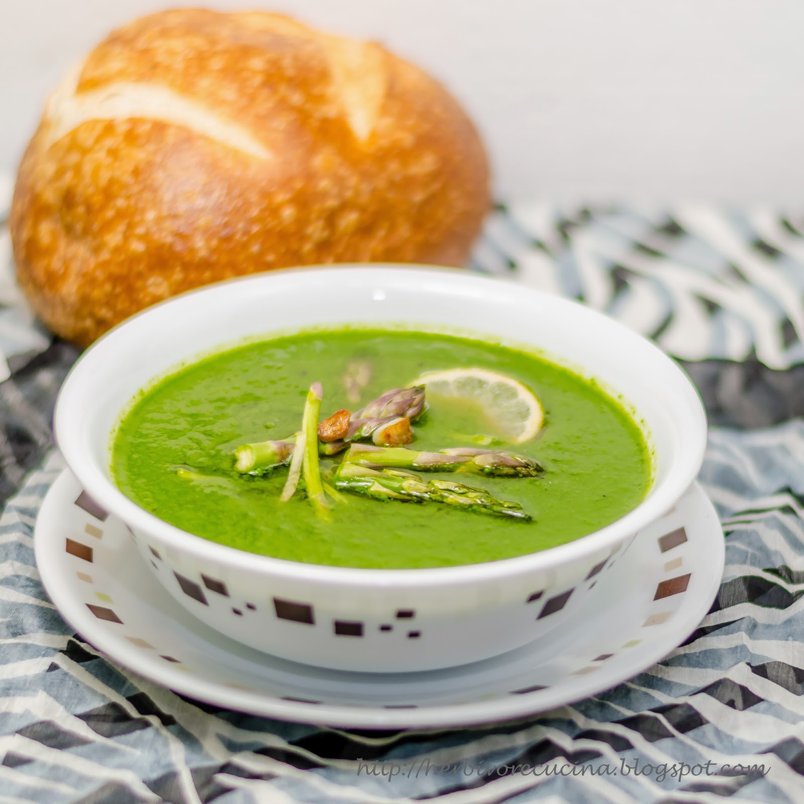 Herbivore Cucina Asparagus and Spinach Soup