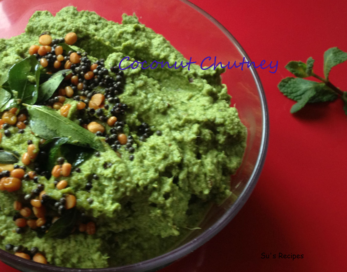 Su's Recipes Coconut Mint Chutney