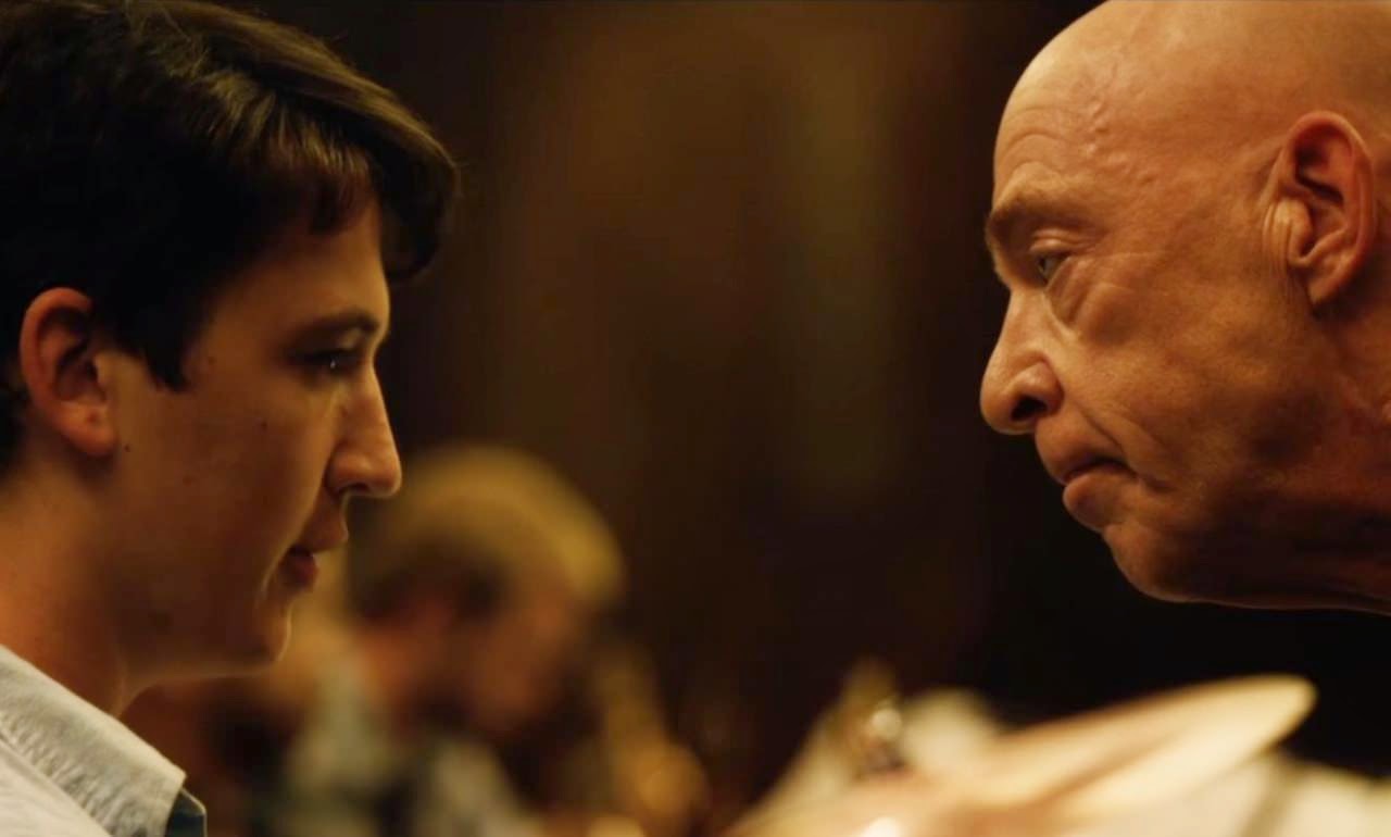 Whiplash-Andrew Neiman-Terence Fletcher whiplash-miles teller-jk simmons