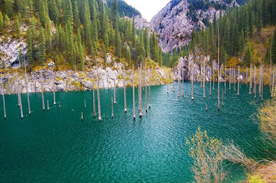 lake kaindy 6%5B2%5D الغابات الغارقة في بحيرة كاندي