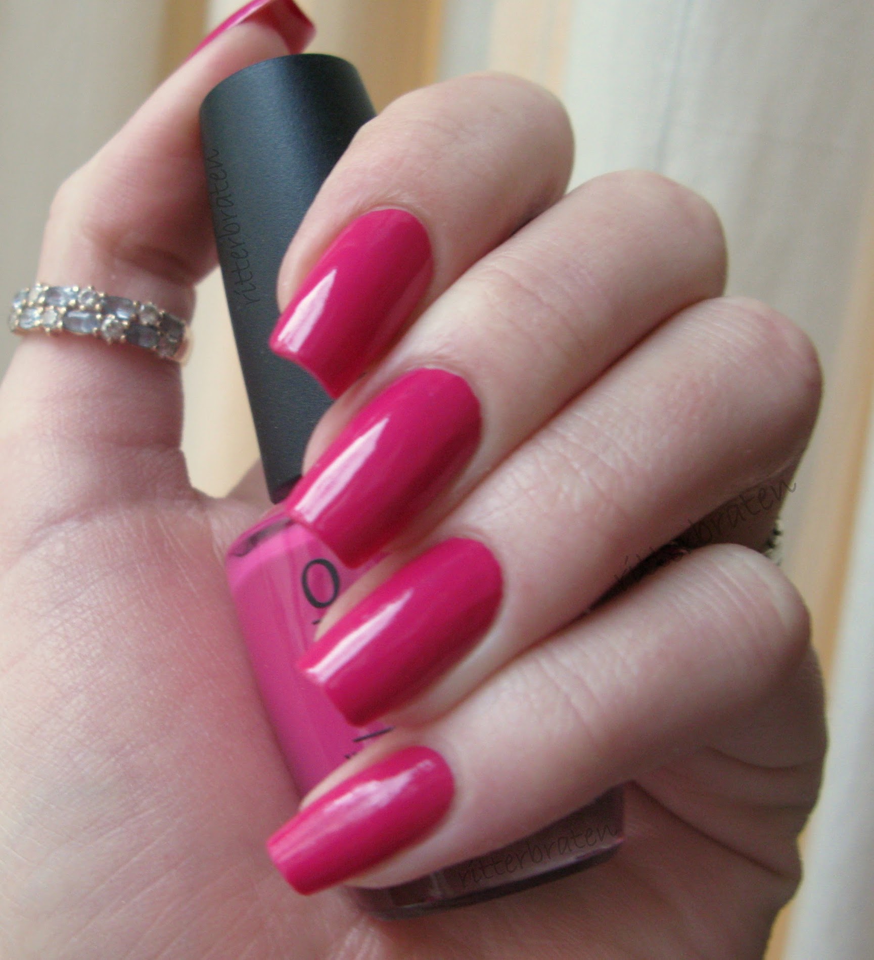 OPI Pink Flamenco nail polish swatch