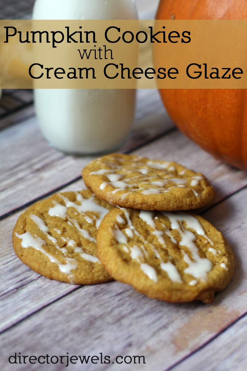 Pumpkin Cookies with Cream Cheese Glaze Recipe