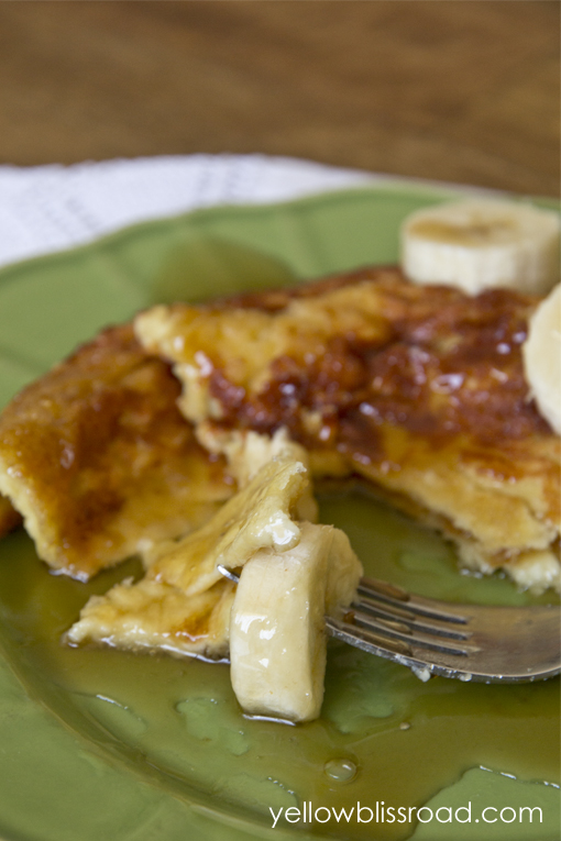 Easy Oven Pancake with Cinnamon and Brown Sugar Yellow Bliss Road
