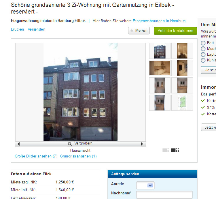 Wohnung Hamburg Eilbek Wohnung Hamburg Eilbek
