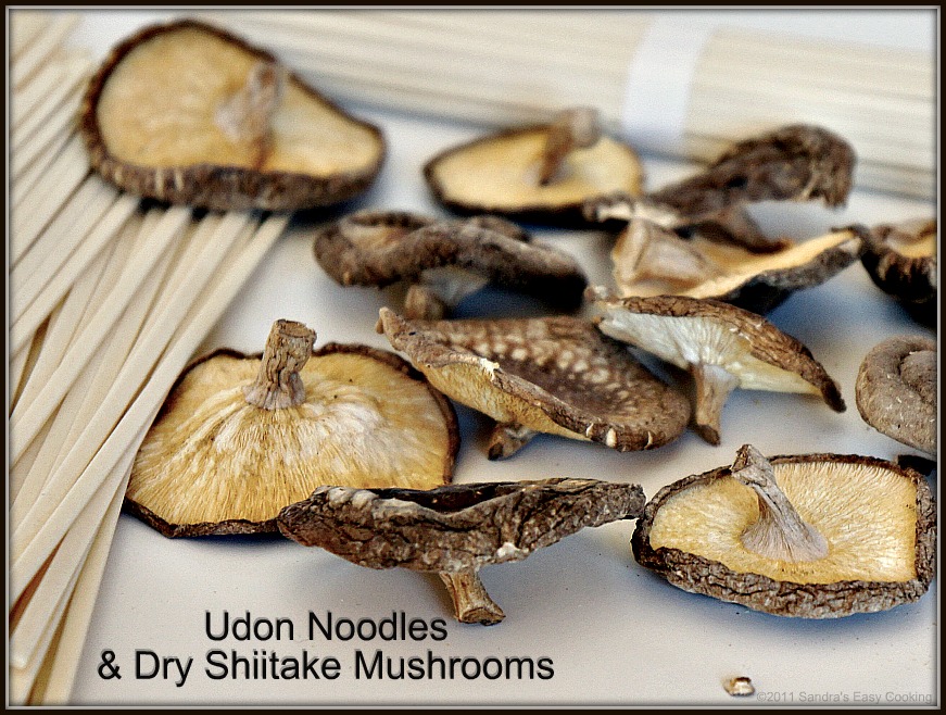 Jumbo Shrimps and Shiitake Mushrooms with Udon Noodles SANDRA'S EASY