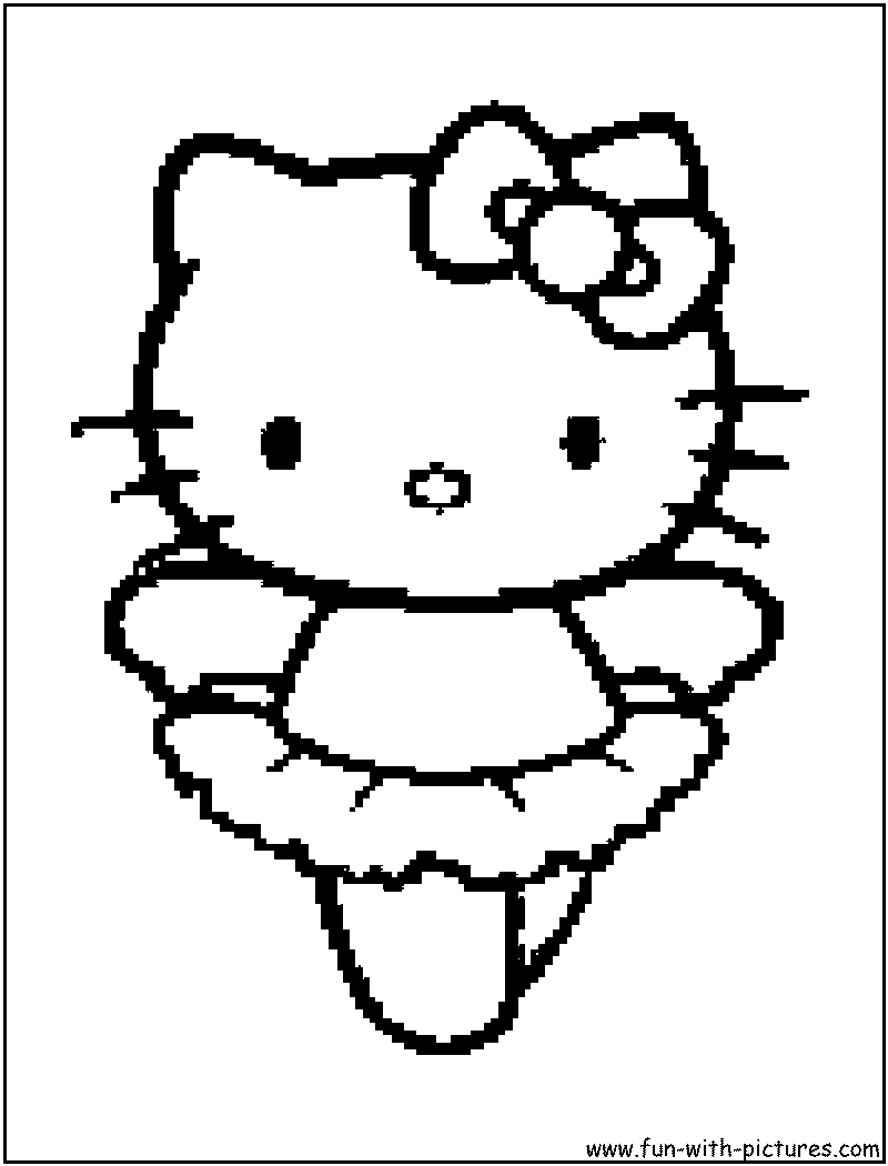 Hello Kitty Gymnastics Coloring Pages : Free coloring pages of leotard Hello Kitty Gymnastics Coloring Pages : Free coloring pages of leotard
