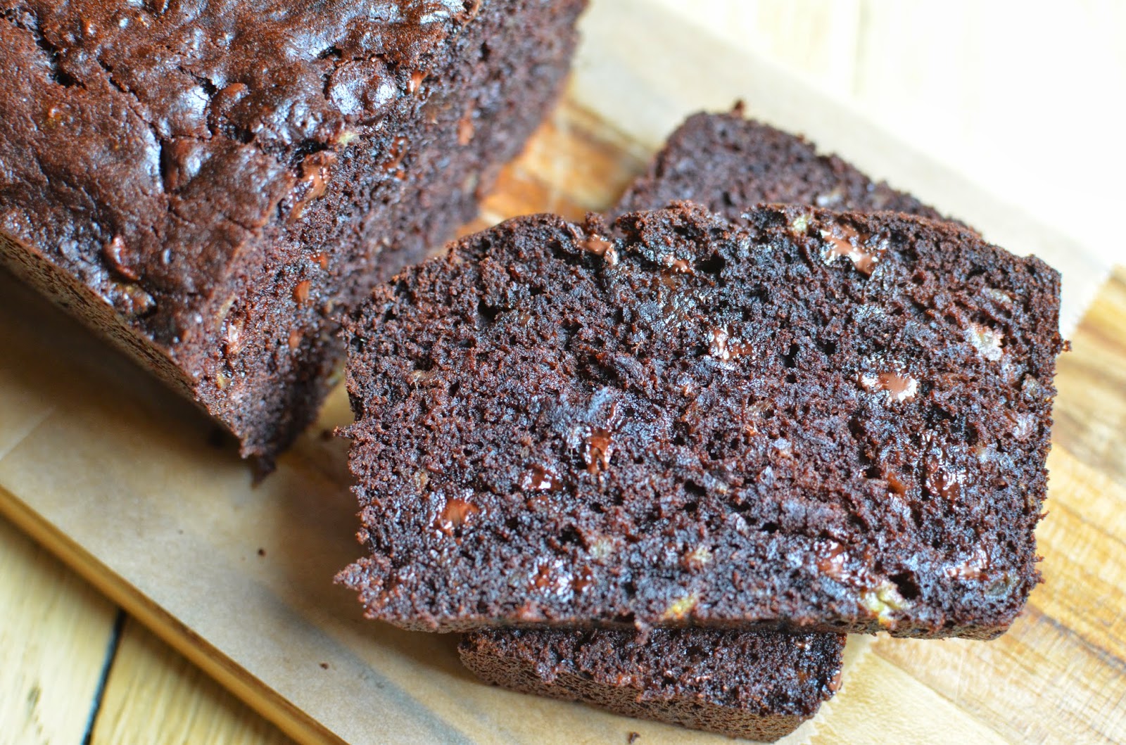 Playing with Flour Double chocolate banana bread