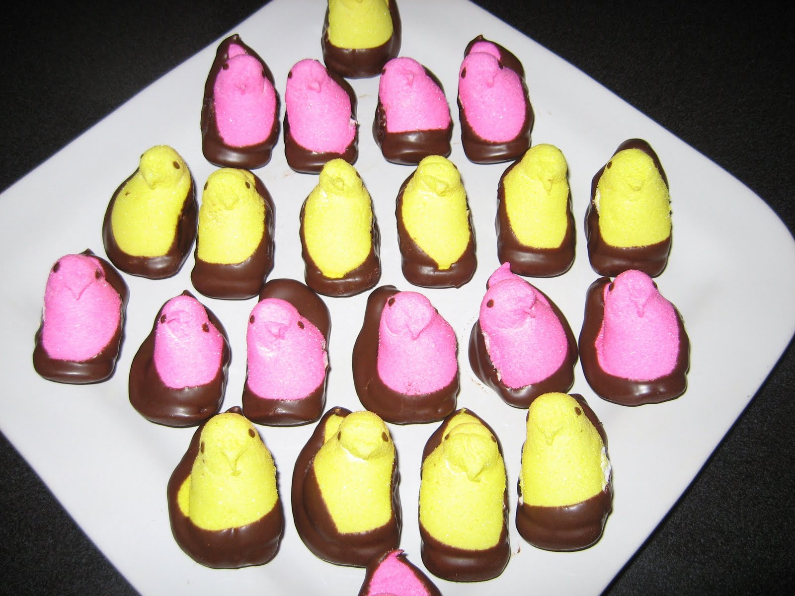ChocolateDipped Peeps because Peep Brownies didn't work The
