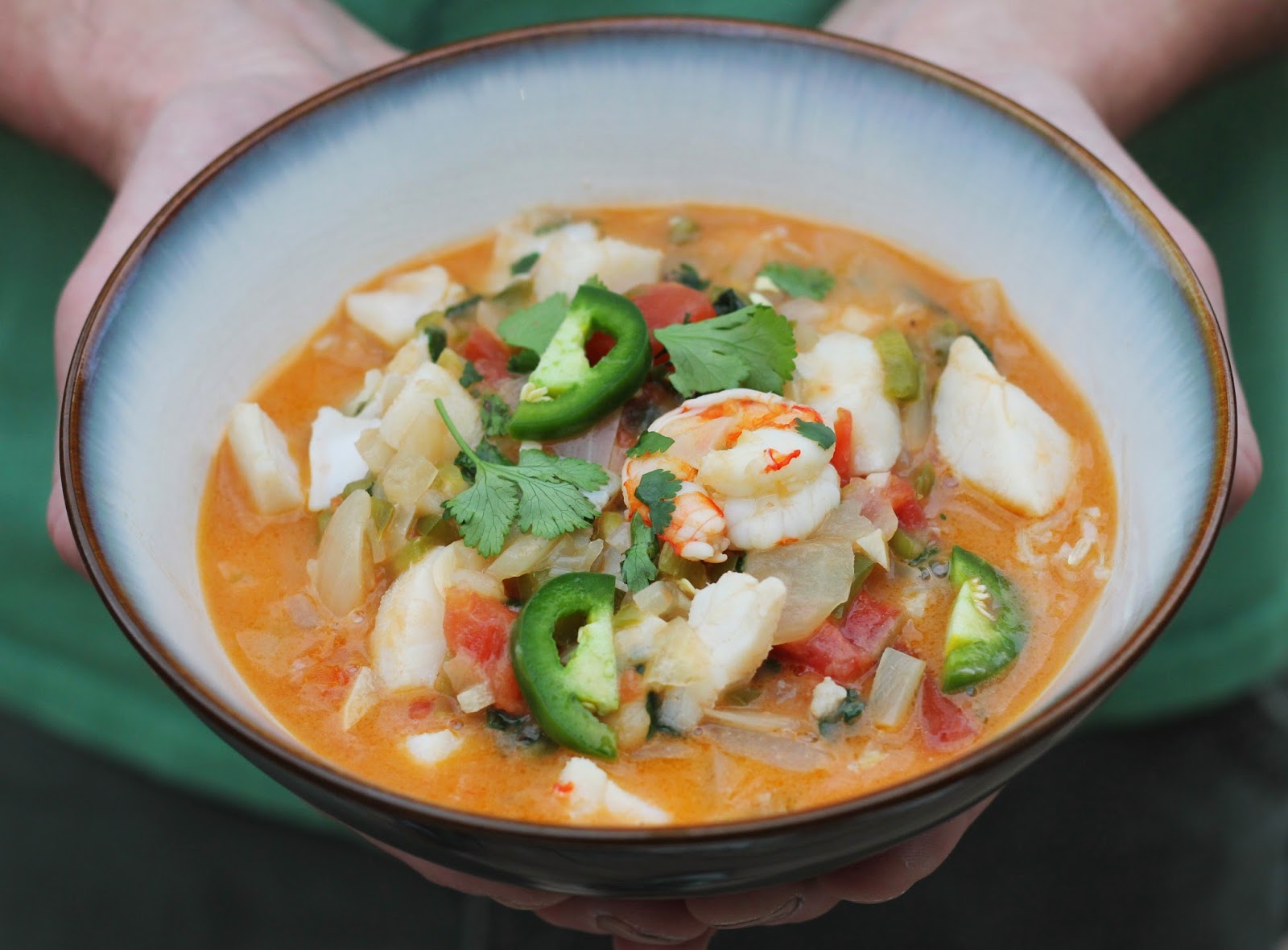 Traveling Light caribbean seafood stew