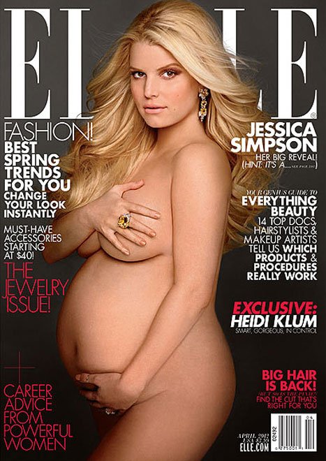 HEIDI KLUM and JESSICA SIMPSON for ELLE April 2012