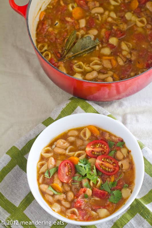 meandering eats Pasta e Fagioli On Stubbornness