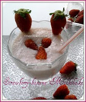 Strawberry banana milkshake