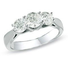 3 stone diamond engagement rings