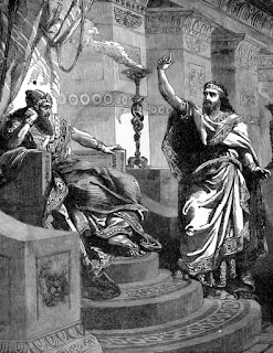 Daniel interpreting Nebuchadnezzar's Dream -   UNKNOWN; Illustrator of Henry Davenport Northrop's 'Treasures of the Bible', 1894