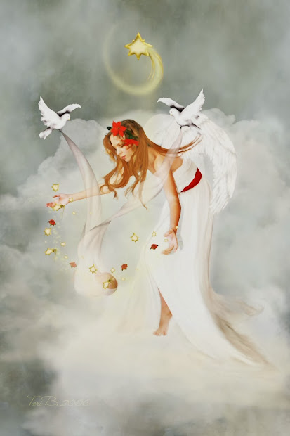merry christmas angel - hd wallpapers