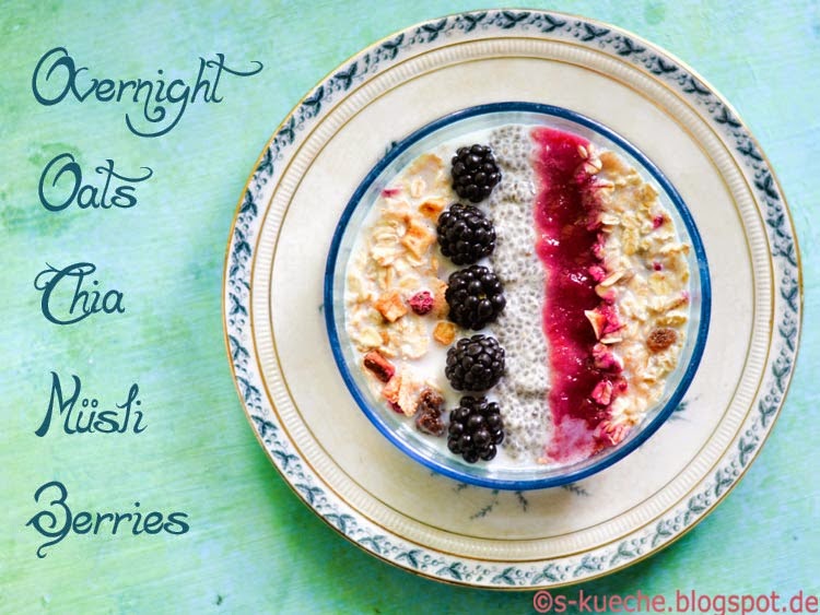 Overnight Oats mit Chia und Beeren Overnight Oats mit Chia und Beeren