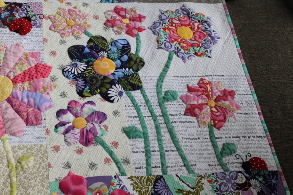 Sew Little Fabric by Paula Storm "Summer Rain' my Modern Dresden Plate