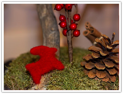 Tovad röd julbock