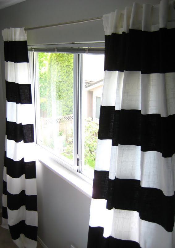 Howto Make Striped Drapes Using Ikea Drapery Panels markova design