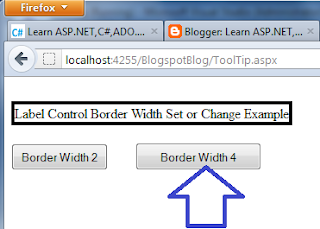 Set label Border Width programmatically