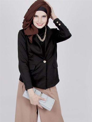 model blazer wanita muslimah 2017/2018 model blazer wanita muslimah 2017/2018