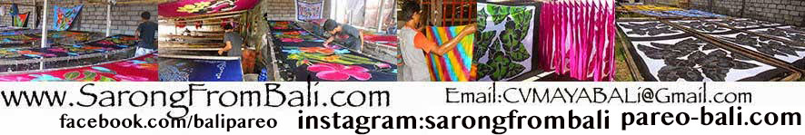 Sarongs from Bali Pareo Wholesale Batik Factory Bali