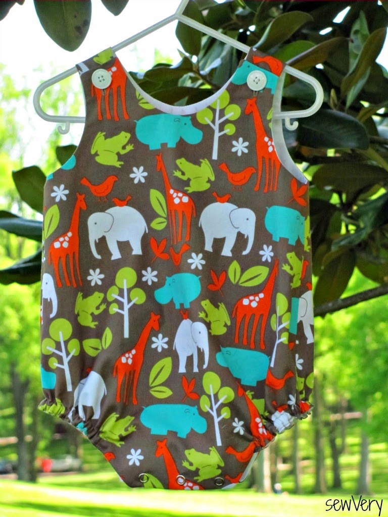 sewVery Children's Corner Baby Boy Bubble Rompers