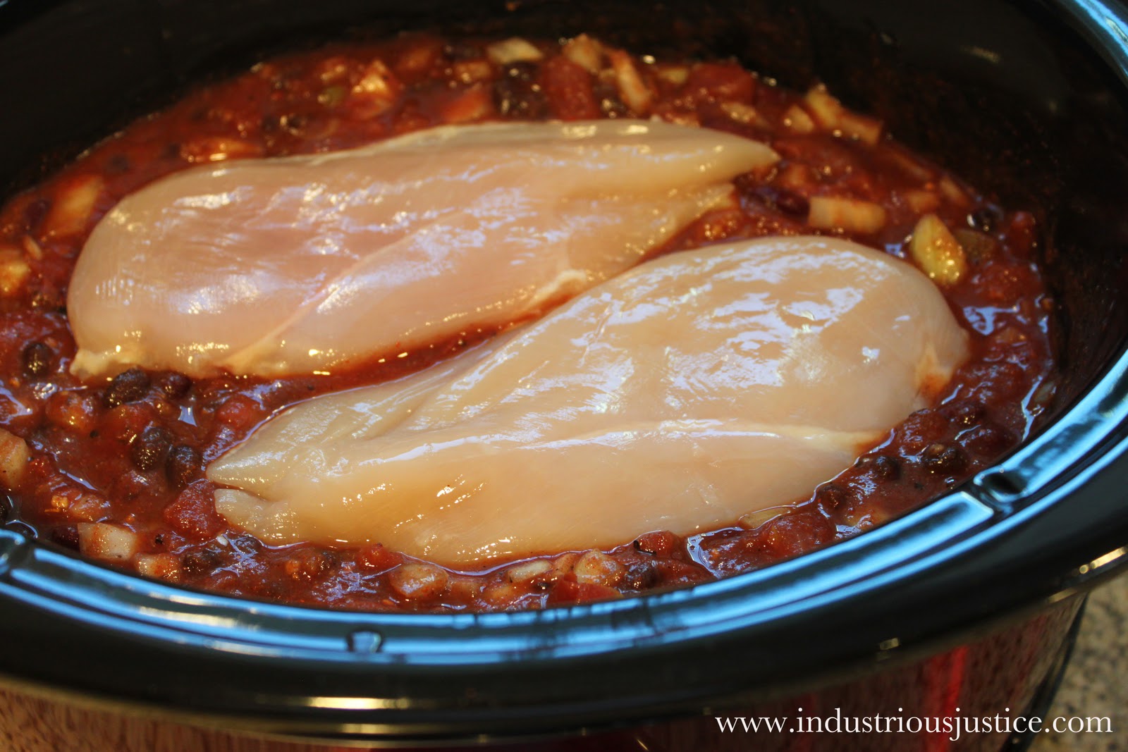 industrious justice: Recipe: Slow Cooker Chicken Chili