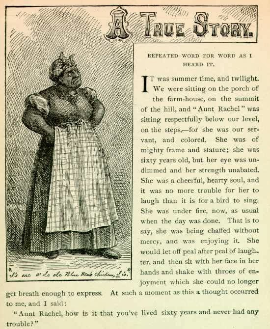 mark twain a true story repeated word for word as i heard it essay A true story, repeated word for word as i heard it mark twain november 1874 issue i've never heard you sigh, and never seen your eye when there wasn't a laugh in it she faced fairly. mark twain a true story repeated word for word as i heard it essay A true story, repeated word for word as i heard it mark twain november 1874 issue i've never heard you sigh, and never seen your eye when there wasn't a laugh in it she faced fairly.