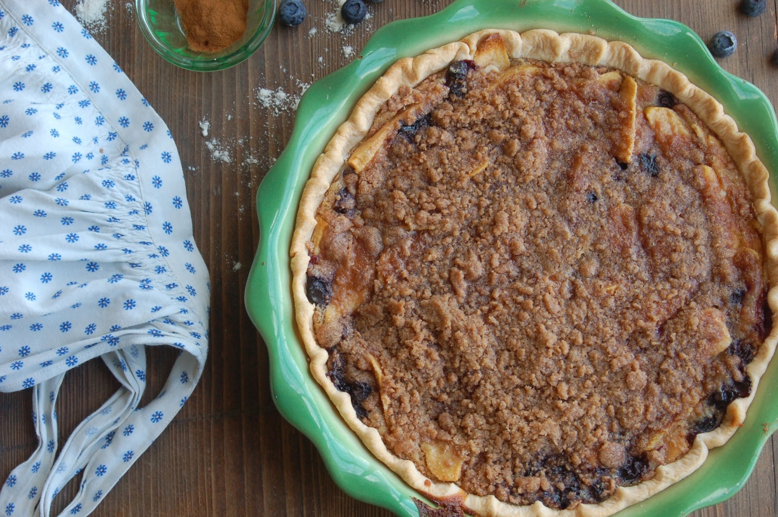 Fairview Farm Sour Cream Red Apple and Blueberry Pie