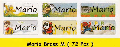 Label Nama Mario Bross