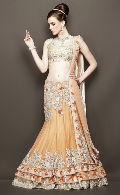 Latest Bridal Choli Lehengas By Zarilane From The Collection Of 2014