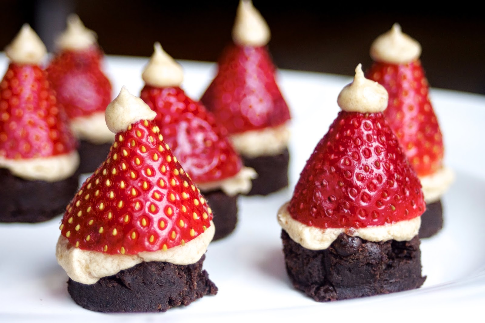Beyond the Bite Paleo Santa Hat Brownie Bites (AIP Friendly)