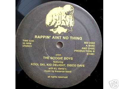 Boogie Boys ‎– Rappin' Aint No Thing (1981, VLS, 192)