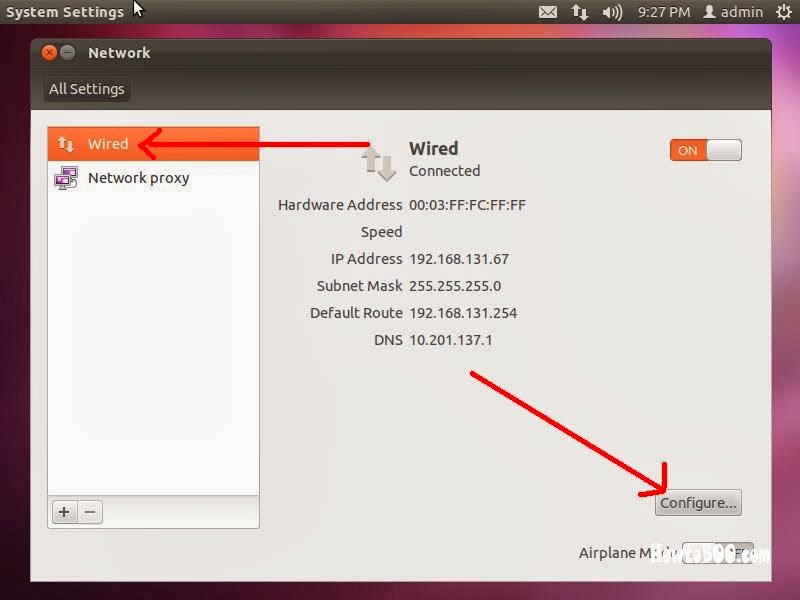 how to set static ip in ubuntu 11.10