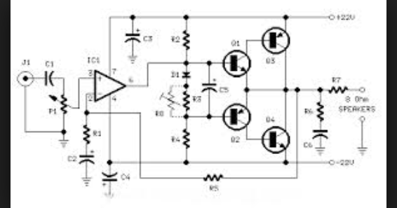 Wiring Schematic Diagram: 18 Watt RMS Amplifier Using TIP41|42 avo 8 circuit diagram 