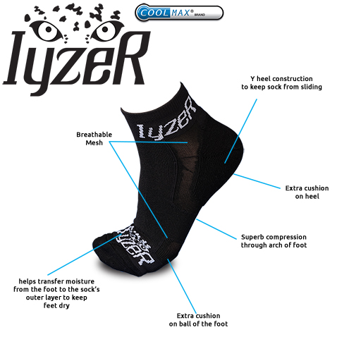 Iyzer cushioned sport sock
