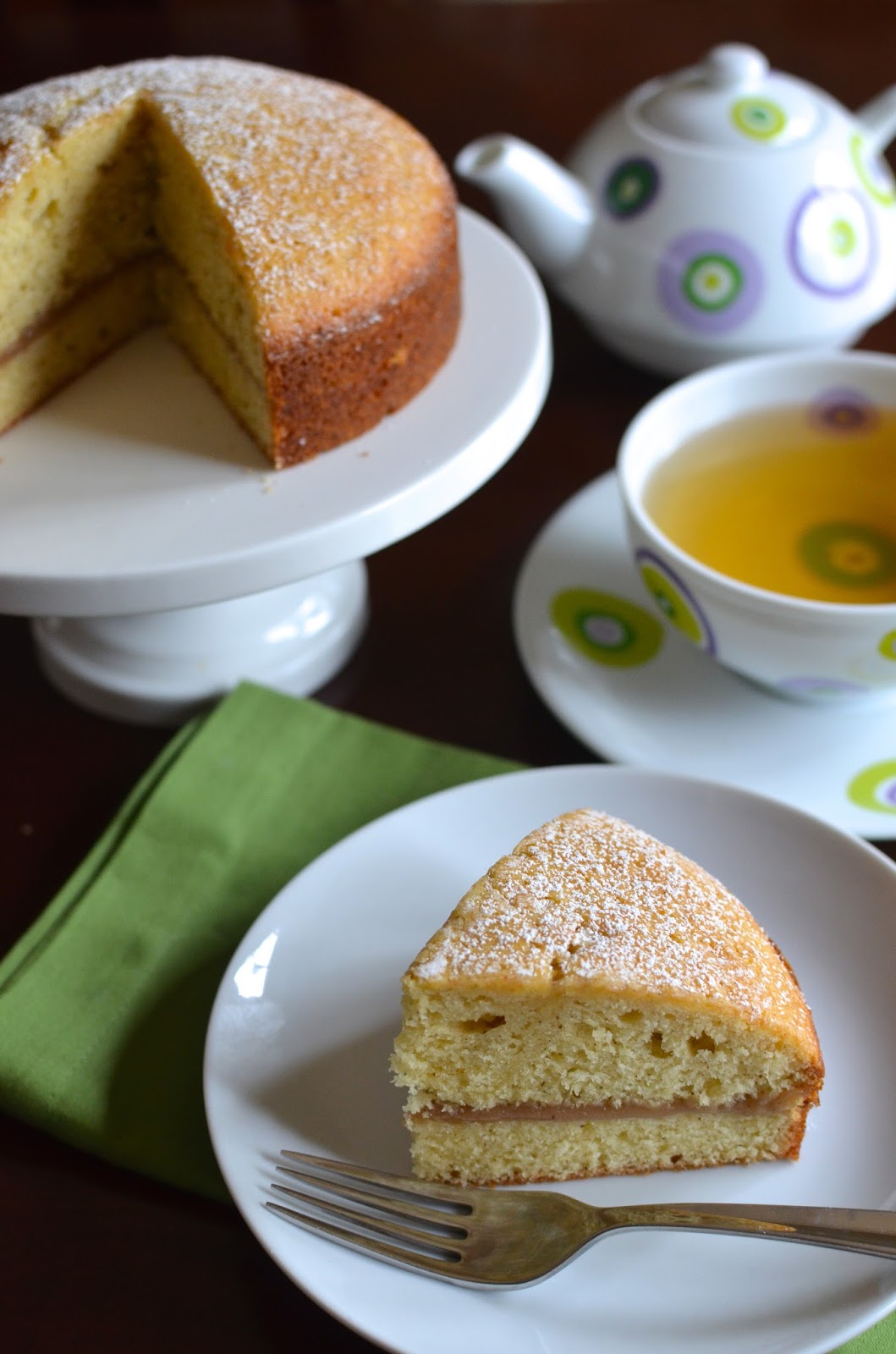 Playing with Flour Brown butter vanilla bean cake with chestnut cream