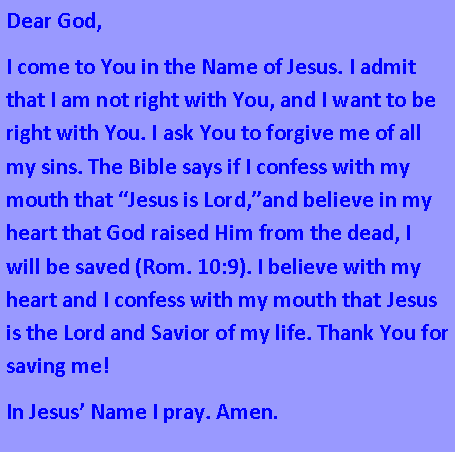 SALVATION PRAYER