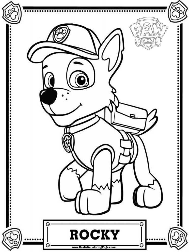 Coloring Pages Paw Patrol Rocky : Rocky paw patrol coloring pages sketch page Coloring Pages Paw Patrol Rocky : Rocky paw patrol coloring pages sketch page