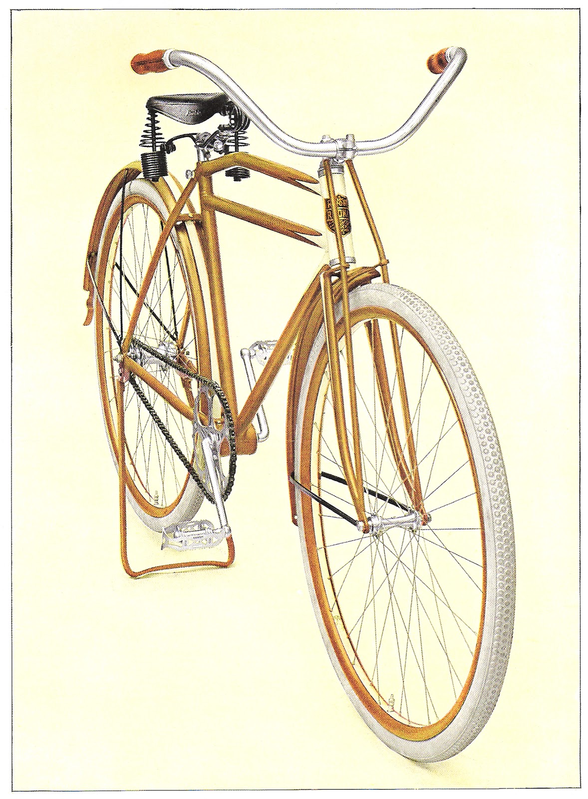 Antique Images Vintage Bicycle Clip Art 1913 Advertisement for Gold