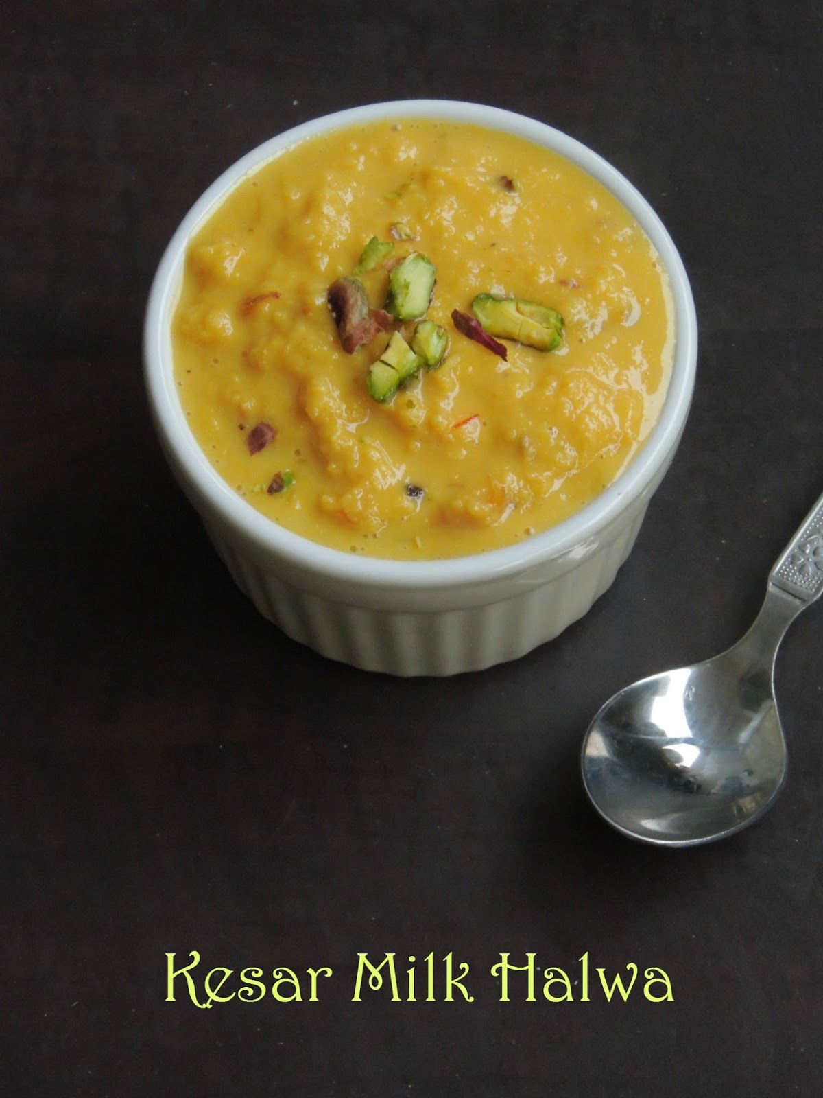 Kesar Milk Halwa/Saffron Milk Halwa Cook N Click