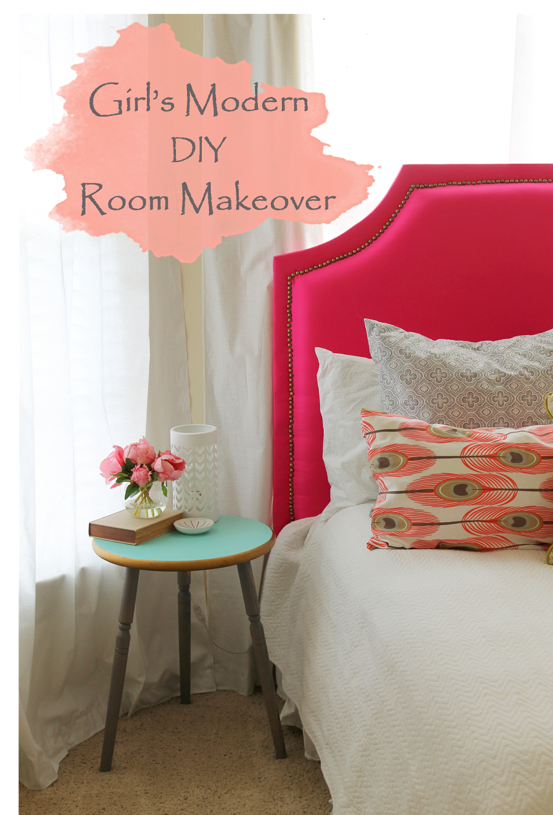 The ragged wren Girl's Modern DIY Room Makeover