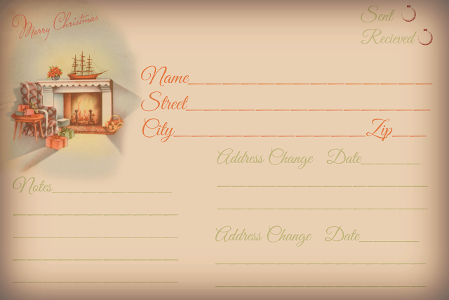 Rosepaperpress addressing glenda's World : Christmas Card Addresses