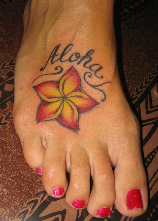 simple flower tattoo