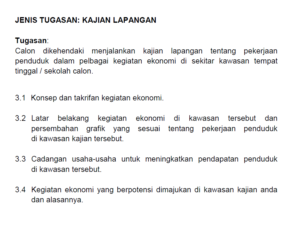 Pendahuluan kerja kursus geografi tingkatan 3