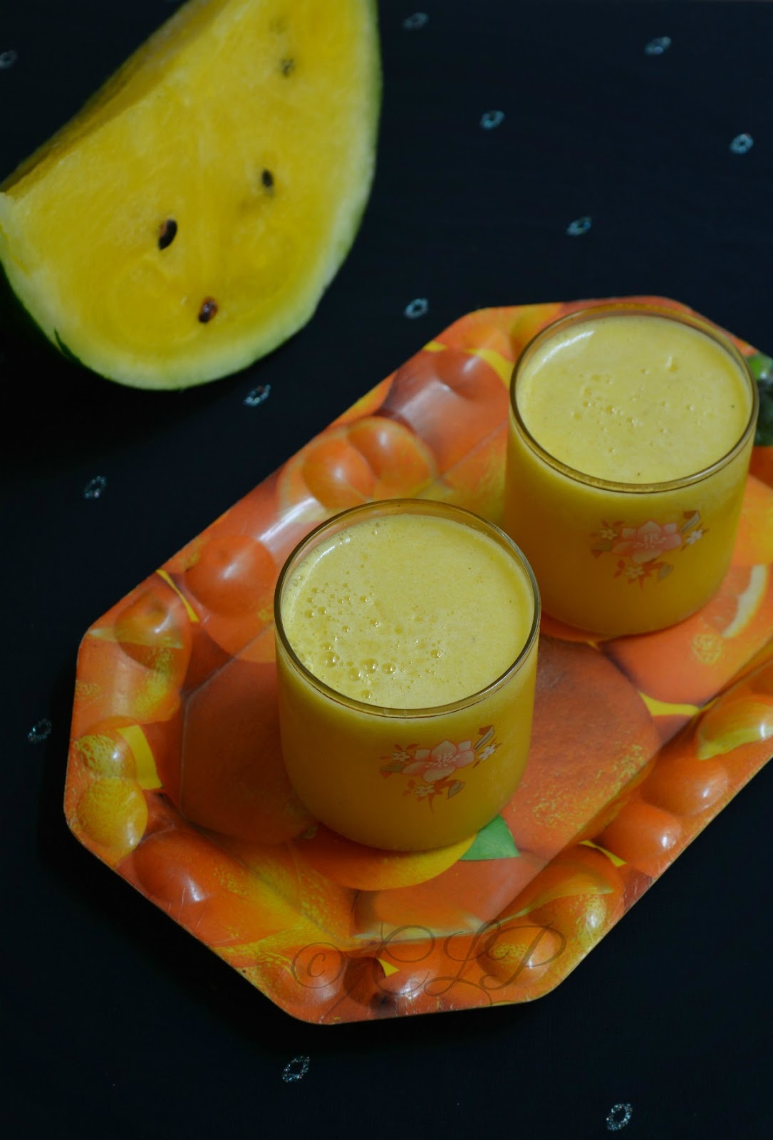 Cook like Priya Yellow Watermelon Juice Easy Summer Drink Recipe
